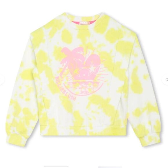 Billieblush Other - Billieblush Tie-Dye Sweatshirt with Pink Graphic Size 6